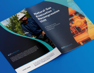 JP Services brochure promoting Natural Gas Evacuation and Recompression Unit