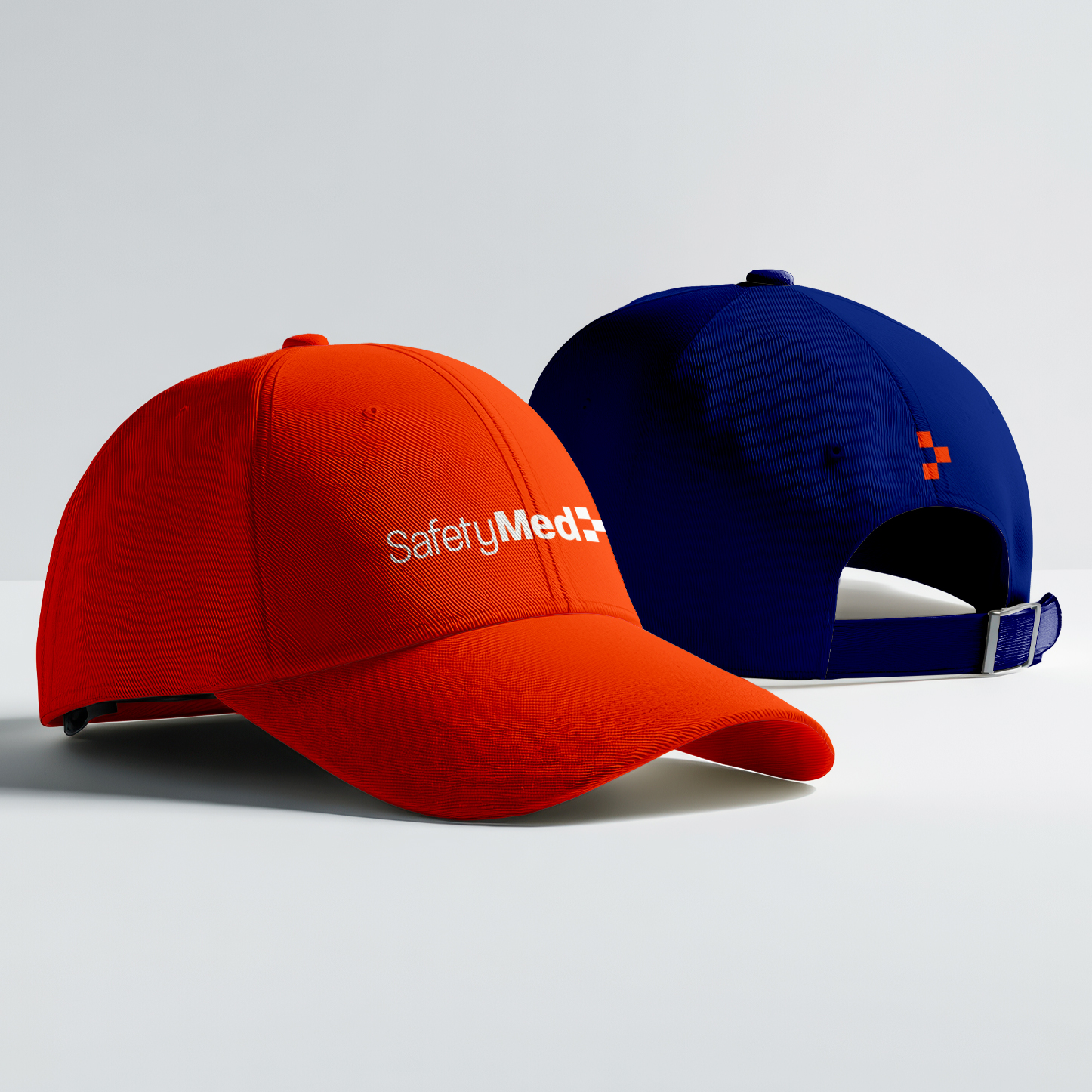 SafetyMed branded merchandise, medical device brand identity