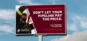 TransTex Treating brand strategy billboard design